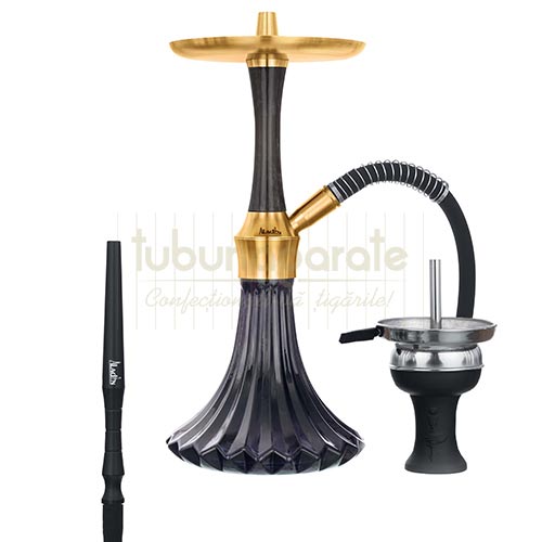 Narghilea eleganta pentru fumat Epox 360 Black Gold marca Aladin